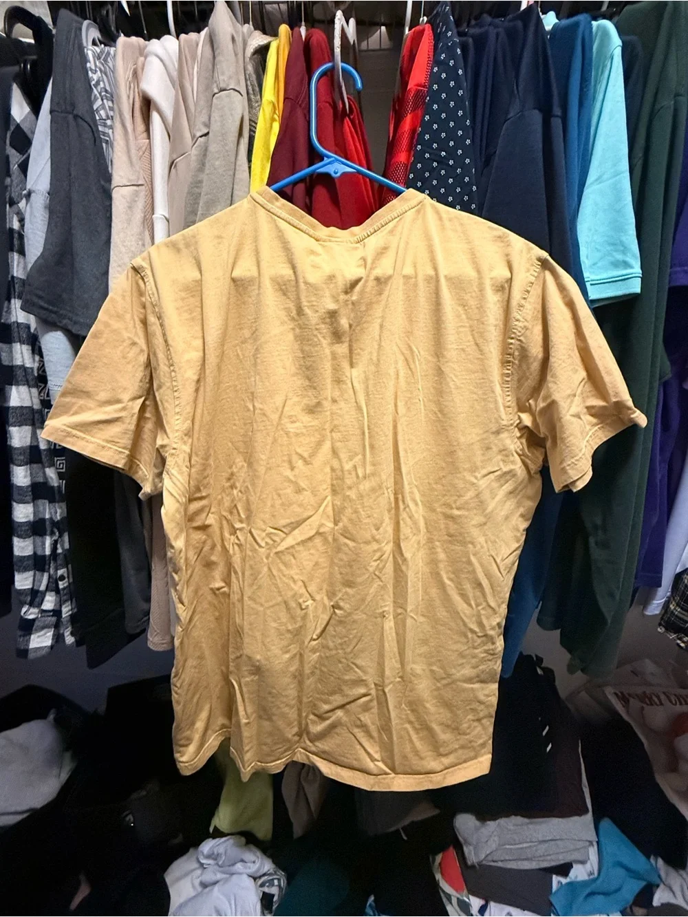Kappa Yellow Graphic Tee with Multicolor Retro Print - Picture 3 of 3